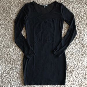 Mesh Black Mini Dress (size m)